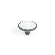 RC523GR.1/W Ручка кнопка, SFERA FACTURA, Серый/Белый (25)