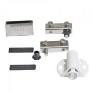 Петля U-обр на 1 стекл. дверь (2шт+ручка+магнит) хром