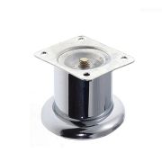 А174/H80 Ножка цокольная, 50*80мм, хром,  НЕ РЕГУЛИРУЕМАЯ   АКЦИЯ
