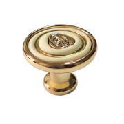 RC108GP.4/W Мебельная ручка MARTA GP - Золото полированное, W - Белый