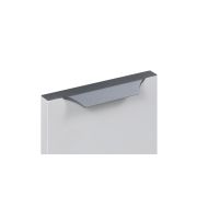 RT114GR.1/128/200 Мебельная ручка WING Серый/Графит