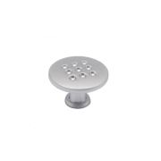 RC011SC.4 Ручка кнопка ПЕРФОРИРОВАННАЯ (50), матовый хром
